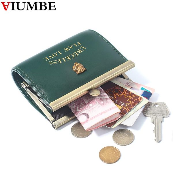 

coin purses casual vintage metal hasp purse small leather bag for women change card holder money bags mini retro wallet lady, Red;black