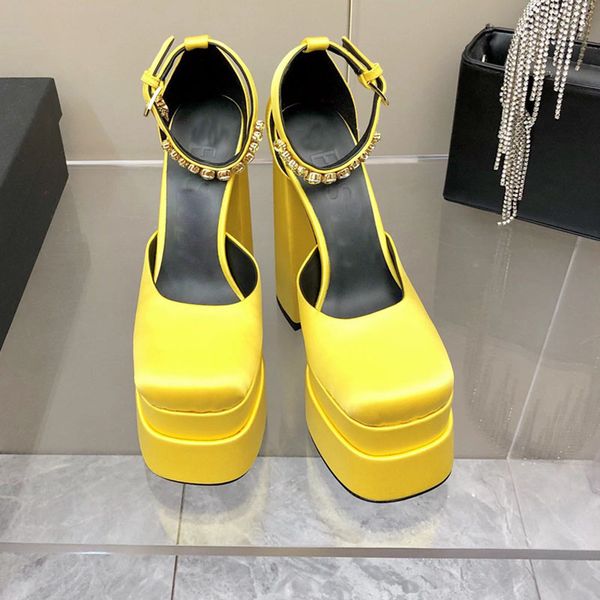

women's dress shoe designers banquet high heels sandals medusa aevitas purple juno crystal-embellished shoes satin platform pumps chunk, Black