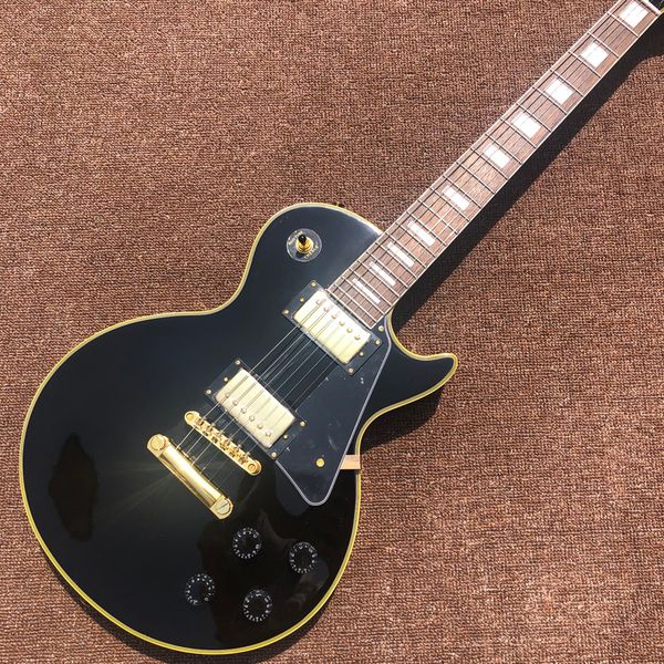 

electric guitar maple fingerboard,yellow binding,gold hardware,high quality