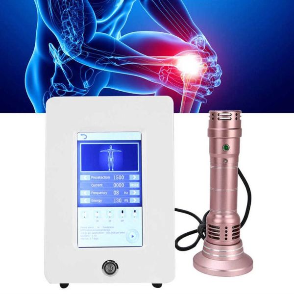 

waves treatments machine pain relief shockwave physiotherapy instrument rose gold treatment body relax massage gun
