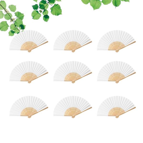 

18pcs 7inches paper folded fan cartoon folding handheld fans for kids girls (white) other home decor