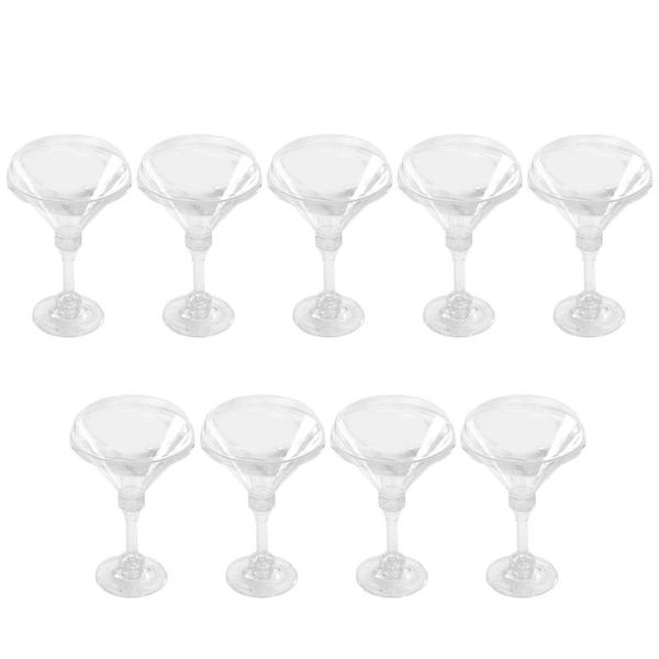 

disposable cups & straws 9pcs exquisite ice cream dessert clear pudding cup with lid (transparent)