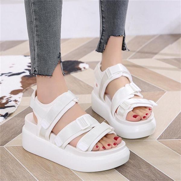 

sandals women platform shoes summer fashion 6cm heel comfortable casual black basic