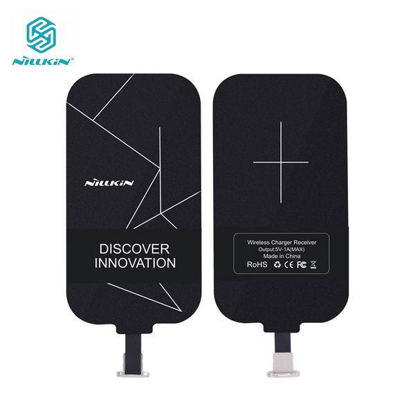 

nillkin magic tags qi wireless charging receiver micro usb / type c adapter for iphone 5s se 6 6s 7 plus for samsung s6 s7 edge