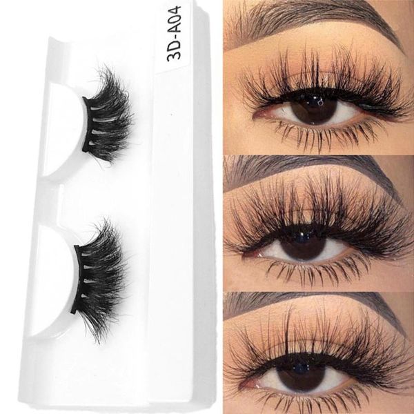 

false eyelashes women beauty long natural wispy fluffy dramatic diy individual mini half corner 3d mink hair