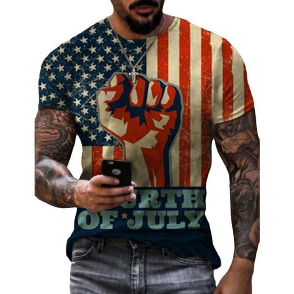 

men's t-shirts summer american flag classic 3d print men t shirt fashion street style sports short sleeve tees oversize breathable, White;black