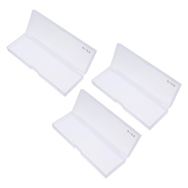 

storage drawers 3pcs transparent small box brush pen case makeup jewelry container