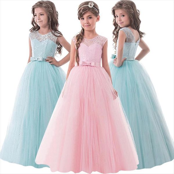 

elegant children clothing kids girl dress girls first holy communion white tulle dresses party long prom gowns for, Red;yellow