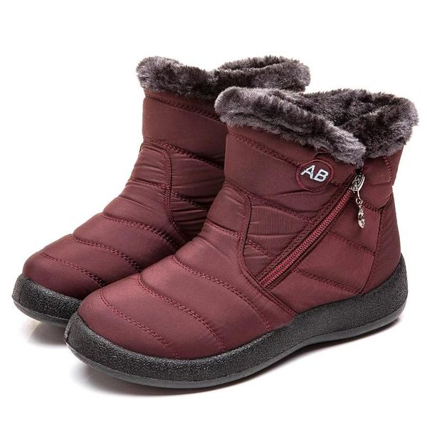 

boots my-love 2021 fashion women waterproof snow for winter shoes casual lightweight ankle botas mujer warm, Black