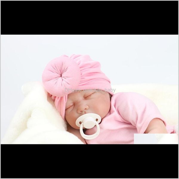 

hair accessories baby toddler kids rose bowknot soft cotton blend hat caps clothes accessories christmas birthday gift 12 colors in stock i8