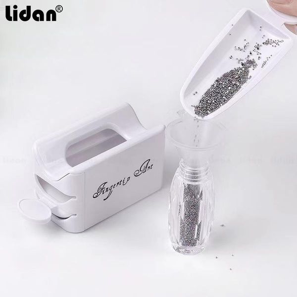 

make up nail powder recycling box glitter storage art tool double layer french kits