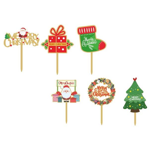 

other festive & party supplies 6pcs baking dessert ornament adorable acrylic cake er xmas accessory