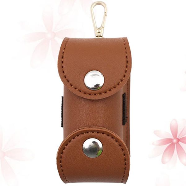 

golf bags portable small waist packing bag delicate leather accessory (brown)
