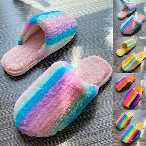 

slippers winter warm fashion women's casual shoes breathable intdoor pure color flowers decorated cotton home, Black