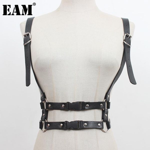 

belts [eam] casual buckle strap solid corset pu leather belt personality women fashion tide all-match spring summer 2021 1dd7239, Black;brown