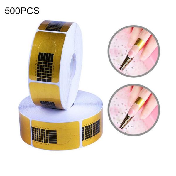 

tissue boxes & napkins 500 pcs gold nails gel extension sticker guide nail art acrylic forms form tip