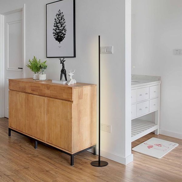 

nordic led iron rattan floor lamp metal tripod reading light lamps