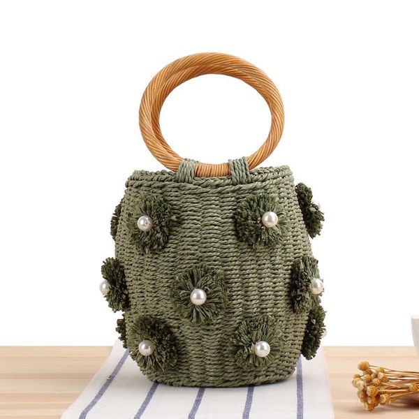 

storage bags woven straw crossbody cute shoulder bag summer beach envelope for women girls mft2