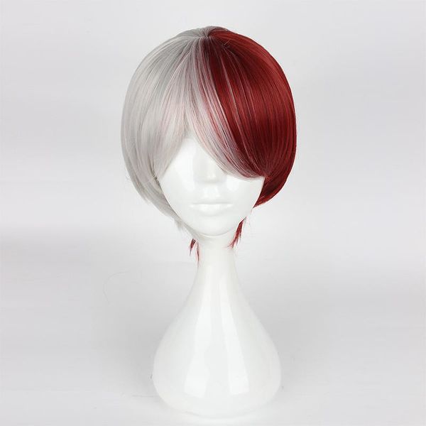 

party masks my hero academia boku no akademia so todoroki shouto white and red cosplay hair accessories