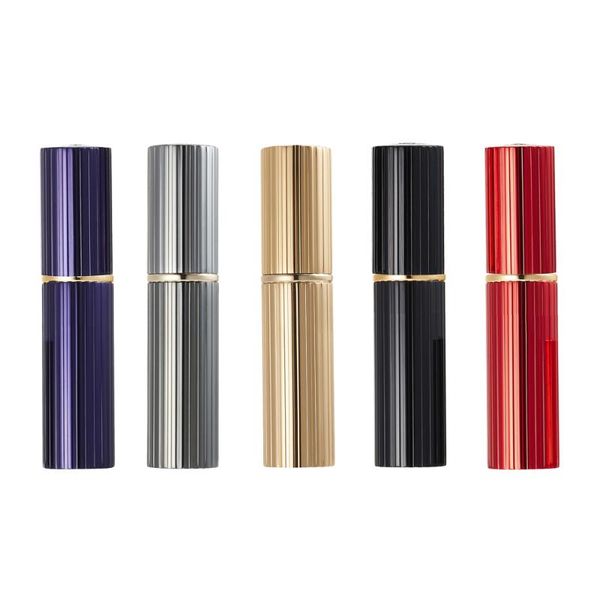 

tonkinten perfume bottle 5ml mini pump atomizer aluminum refillable spray travel leakproof container buttom valve storage bottles & jars
