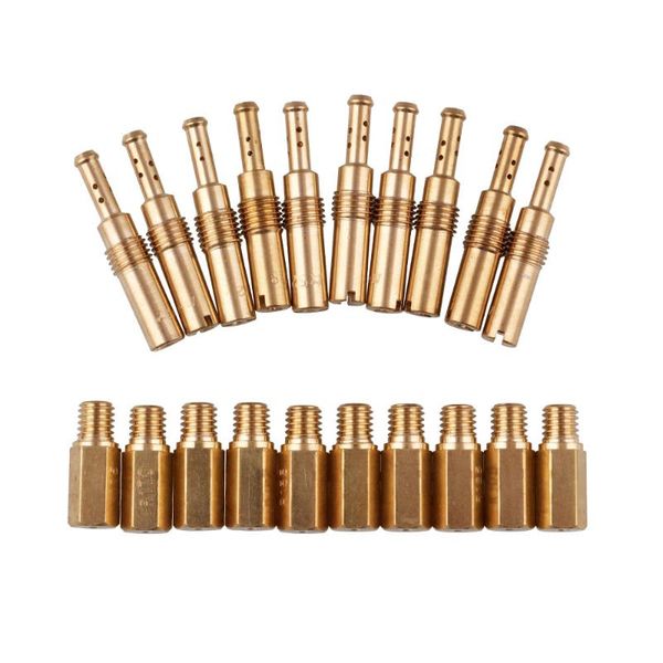 

motorcycle fuel system 20pcs carburetor main jet kit with slow/pilot set replacement fir for pwk keihin oko cvk