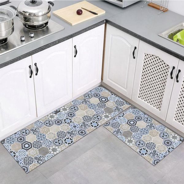 

carpets retro printing series kitchen carpet entrance doormat bath laundry room living floor long strip rugs home decoration mats