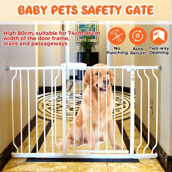 

handles & pulls adjustable baby safety gate door fence stair through walk for children toddlers kids pets