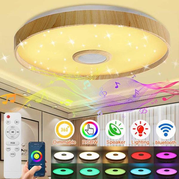 

ceiling lights 72w modern led smart light wifi app intelligent control remote lamp rgb dimming music home party