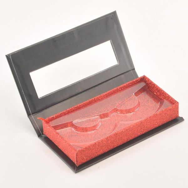 

false eyelashes wholesale lash boxes packaging eyelash box package custom rectangle magnetic black red mink lashes makeup case vendor