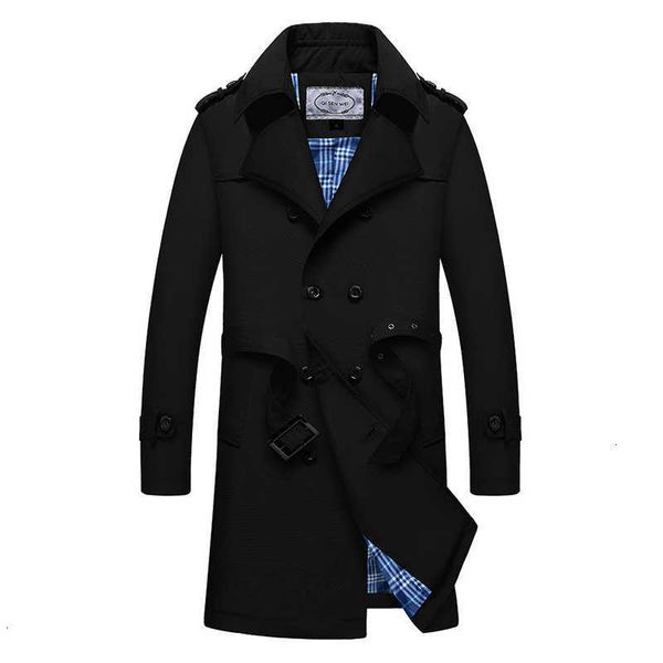

men's jackets trench men classic double breasted coat mens clothing long & coats style overcoat m-4xl size a1m5 2vw3, Black;brown
