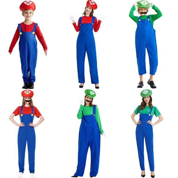 

halloween cos children's mario ball party female mary stage performance clothes, Black;red