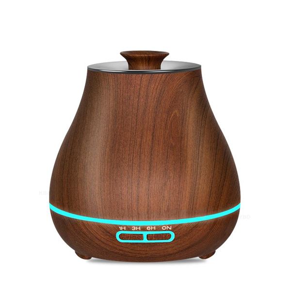 

400ml aroma aromatherapy humidifier led wood grain essential oil diffuser ultrasonic air purifier mist maker humidifiers