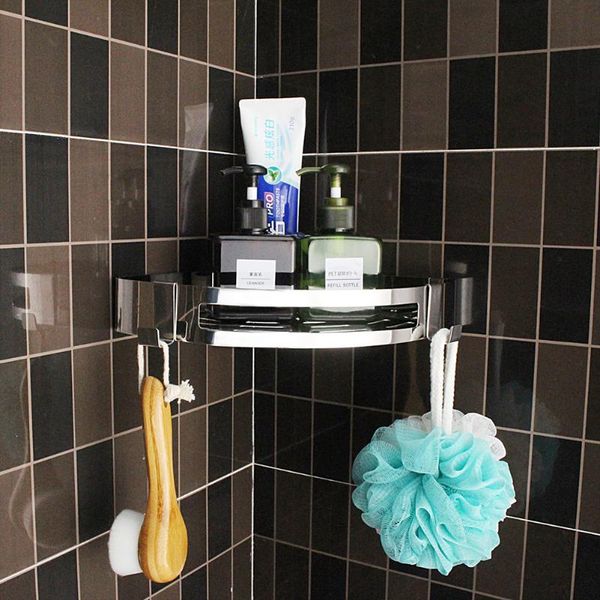 

bathroom shelves stainless steel shelf shampoo storage racks shower kitchen holder