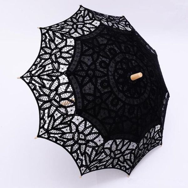 

other accessories black lace parasol umbrella gothic fancy hollow vintage victorian wedding parasols for bride bridesmaid good quality custo, White