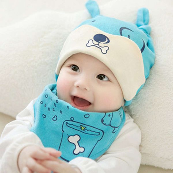 

0-3 months baby hat spring and autumn thin baby hat sunshade born sunscreen children pure cotton 2, Yellow