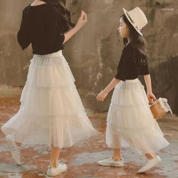 

skirts 2021 spring autumn summer baby toddler teen girl cake children clothes girls tutu princess long skirt kids costume1, Blue