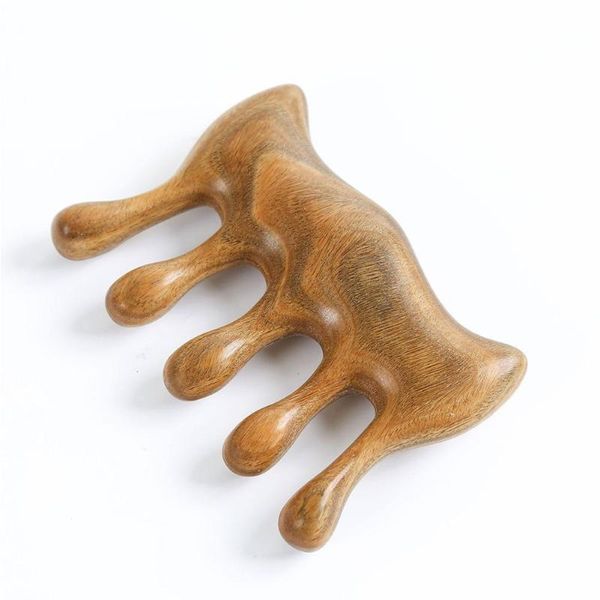 

teeth wide mini hair comb natural gold sandalwood materials, tool small combs. massage hand-polished made of wooden j1g6 brushes, Silver