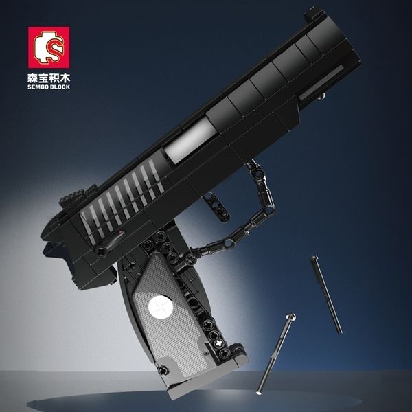 

senbaoji gun god-92 military children's small particle assembled building block pistol toy