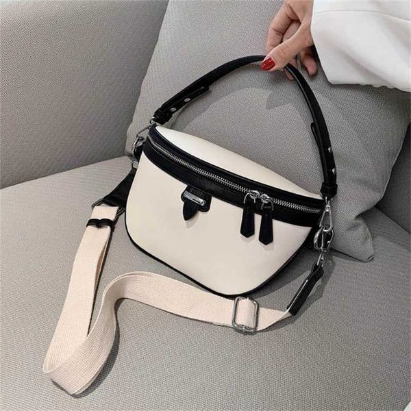 

fashion women's belt bag high capacity pu leather chain sum per band fanny pack bananka portable satchel belly band waist bag 211124