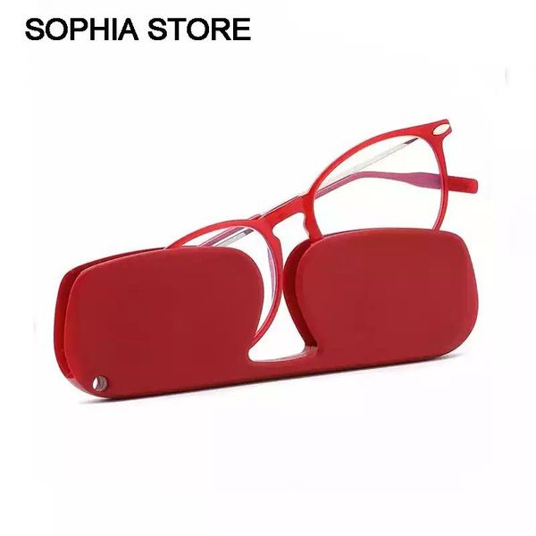 

sunglasses sophia anti-blue light computer reading glasses thin portable magnifying eyeglasses round men transparent +2+3+4, White;black