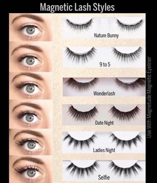 

magnetic lashes -with- liner tori belle eye mink lash packaging false eyelashes