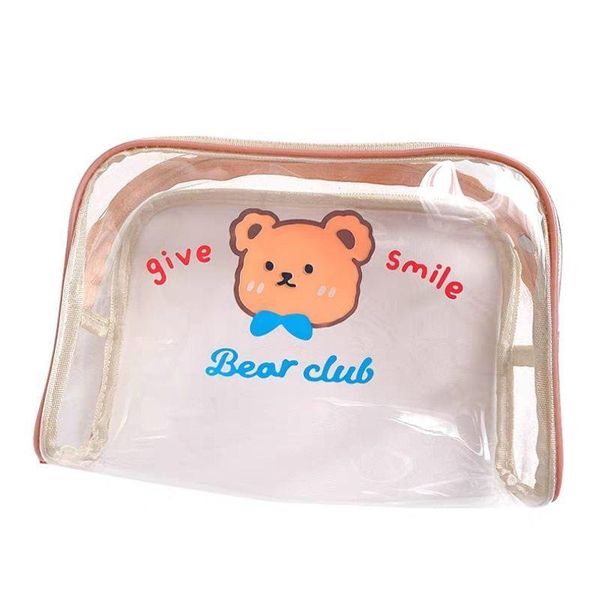 

cosmetic bags & cases large capacity bag simple transparent water proof portable light fashionable zipper practical cosmetics traveling