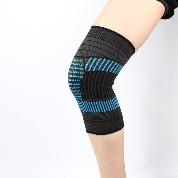 

m/l volleyball hiking anti slip crash proof silicone basketball breathable cycling high elastic fitness running knit knee pads elbow &, Black;gray