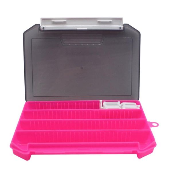 

fishing tackle box storage tray with removable dividers lures hooks accessories organizer holder
