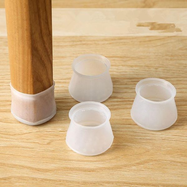 

mats & pads silicone chair table foot cover protector furniture feet round/square non-slip leg caps bottom corner floor safely pad