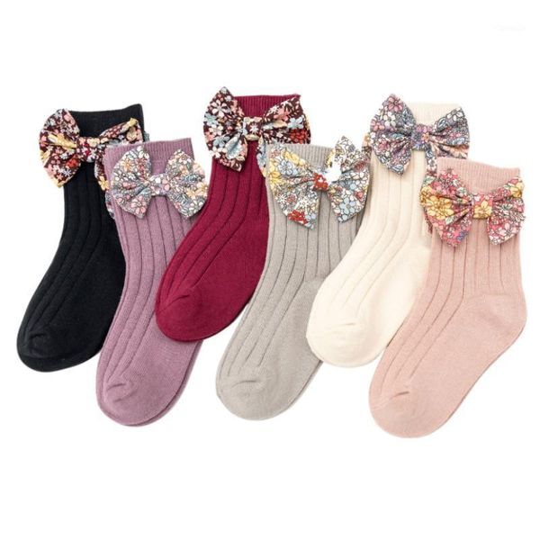 

socks kids baby girls fashion bowknot stylish comfortable for children, Pink;yellow
