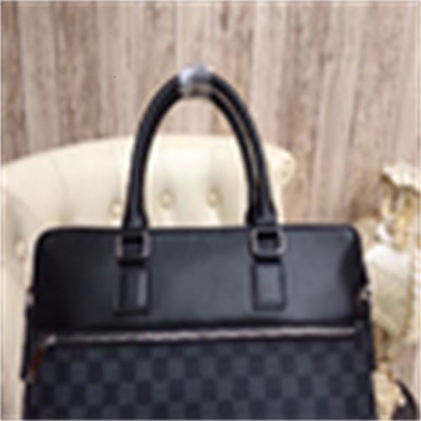 

handles brand designer luxury m088-1 check briefcase black men handbags clutches shoulder messenger bags totes iconic cross body bags ev
