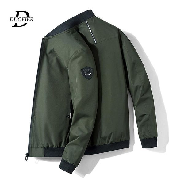 

men's jackets men solid color windbreaker jacket fashion brand mens bomber outerwear 2021 autumn winter man casual plus size and coats, Black;brown