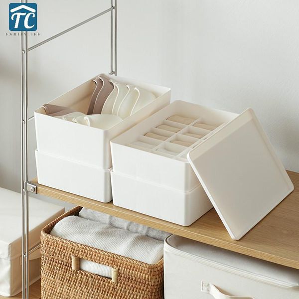 

storage drawers underwear box home covered plastic socks organizador divider drawer lidded ties shorts organizer container wardrobe