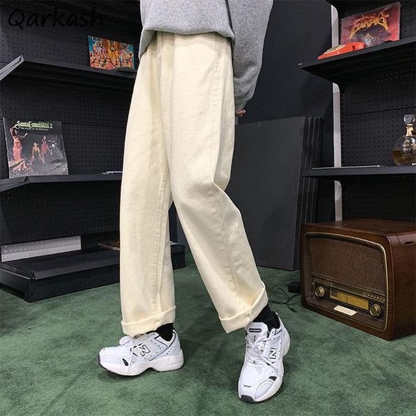 

women's jeans solid women retro autumn classic apricot simple aesthetic preppy daily basic tender female clothing ins, Blue